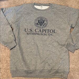 U.S. Capitol Gray Crewneck Sweater